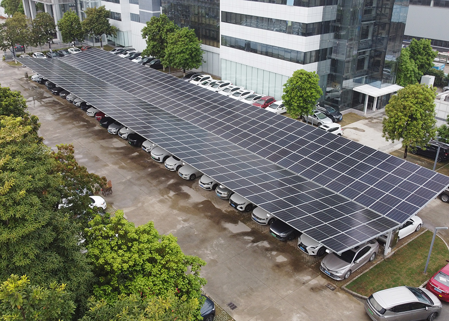 防水防曬還能充電！這個(gè)“光伏+車棚”絕了！
